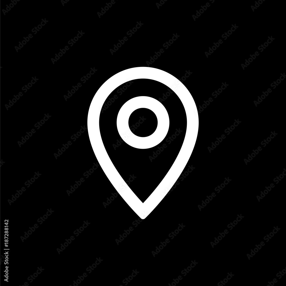 Location icon for simple flat style ui design Location icon for simple flat style ui design