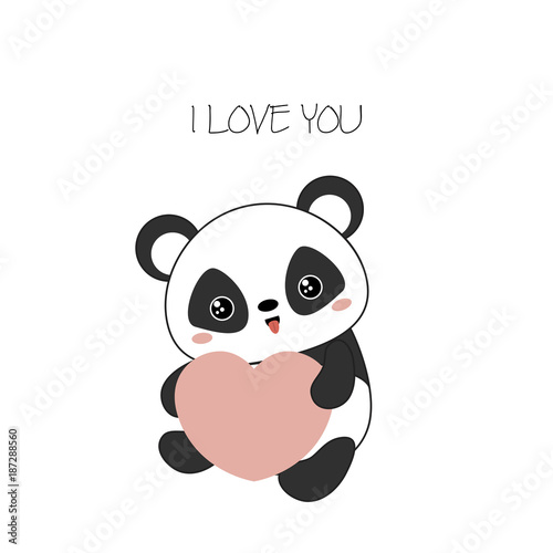 Fototapeta Naklejka Na Ścianę i Meble -  Panda bear illustration