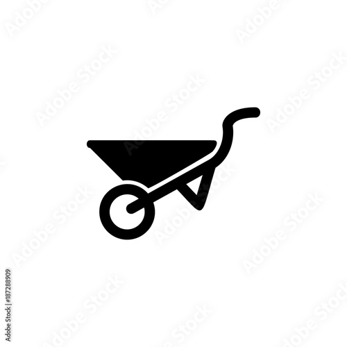 garden trolley icon. Garden elements. Premium quality graphic design icon. Simple love icon for websites, web design, mobile app, info graphics