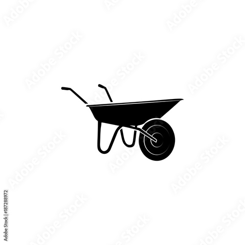 garden trolley icon. Garden elements. Premium quality graphic design icon. Simple love icon for websites, web design, mobile app, info graphics