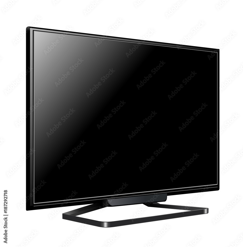 lcd tv screen, realistic vector illustration lcd tv screen, realistic vector illustration