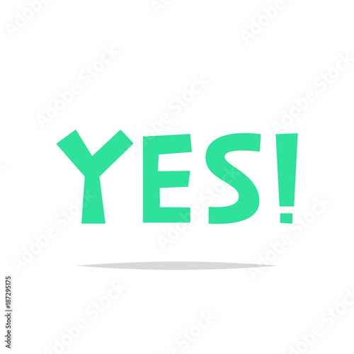 Word yes vector