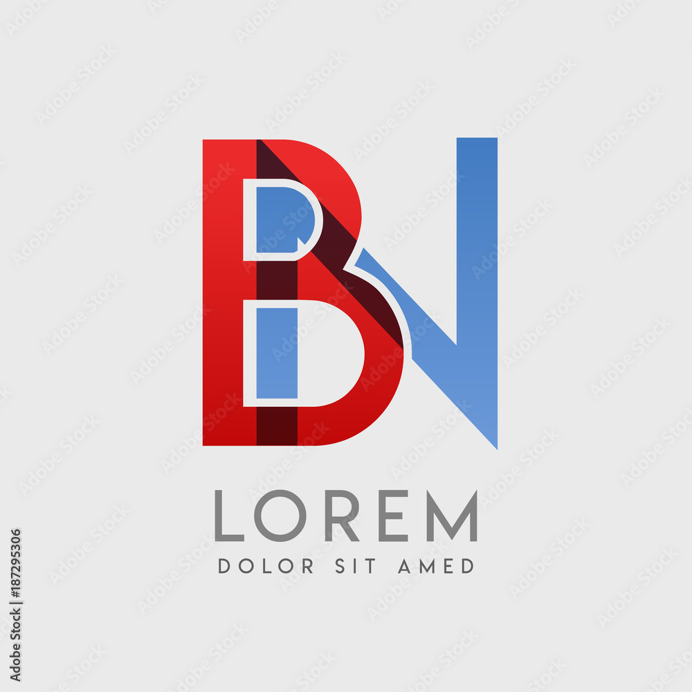 BN logo letters with BN logo letters with