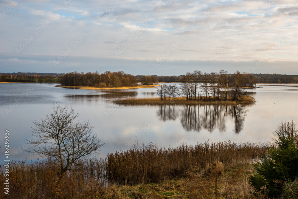 Soltmany lake near Kruklanki in Masuria, Poland