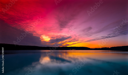 Sunset at the lake