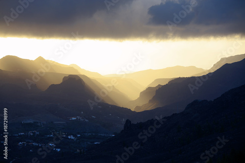 Fototapeta Naklejka Na Ścianę i Meble -  Morning mood on Gran Canaria Island, Canary Islands, Spain