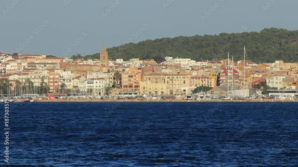 Palamos sunset landscape in Costa Brava, Spain. Palamos sunset landscape in Costa Brava, Spain.