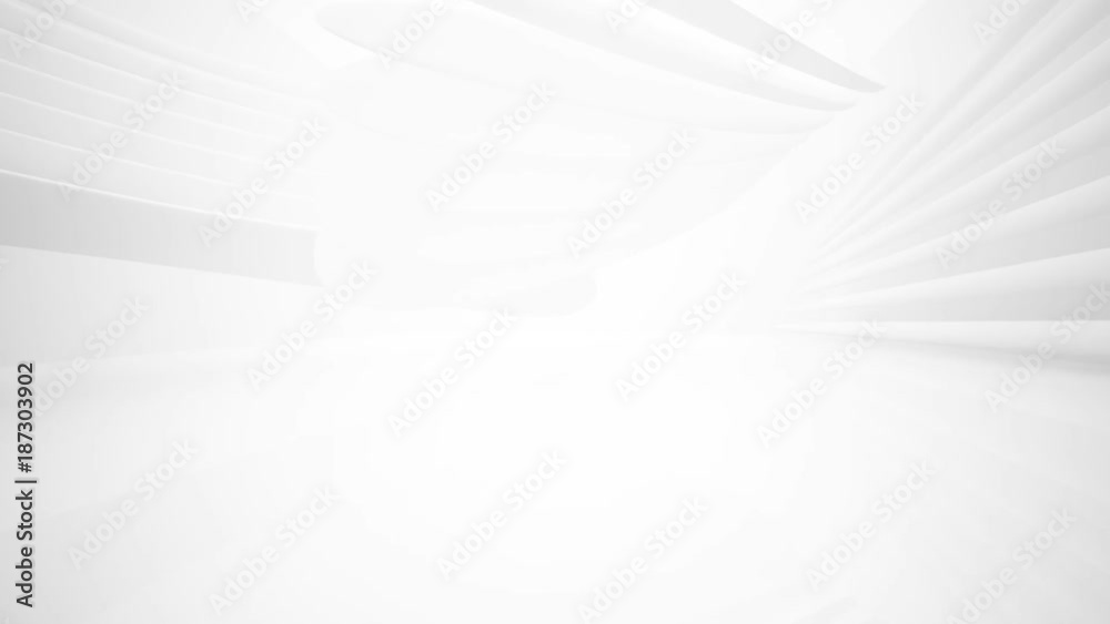 White smooth abstract architectural background. 3D animation and rendering White smooth abstract architectural background. 3D animation and rendering