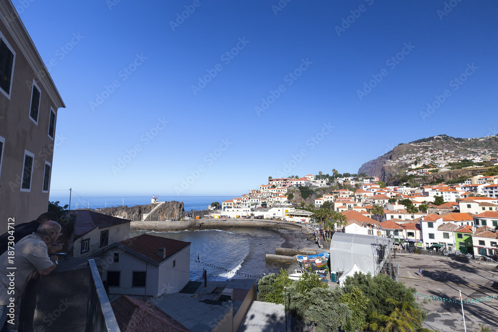 Morning view of Camara de Lobos in the early morning light in Madeira, Portugal.