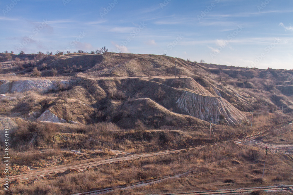 Fototapeta premium Kaolin quarry in the Zaporozhye region