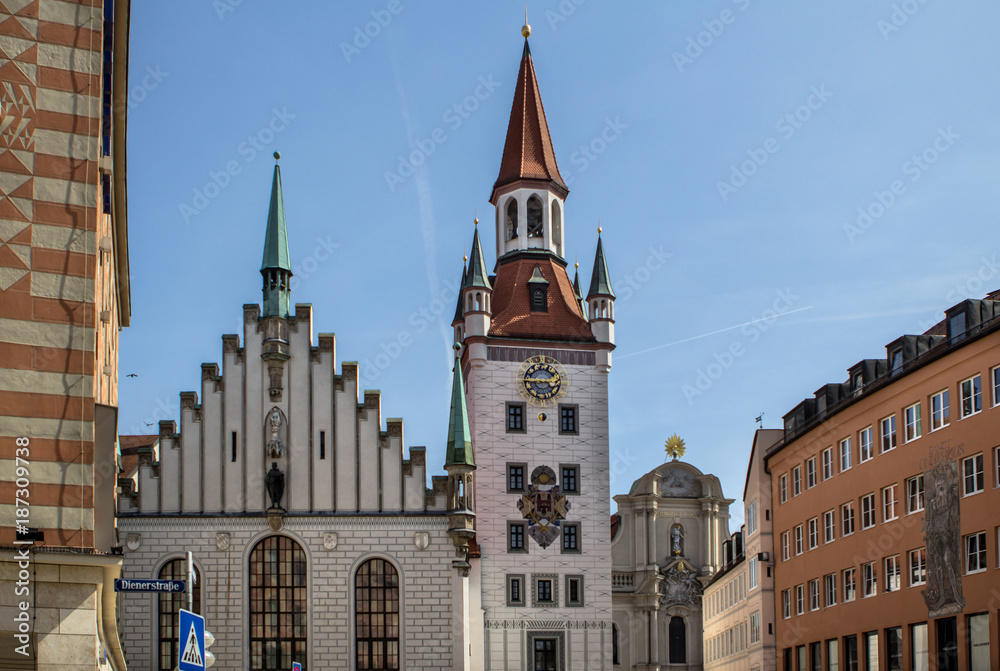 Old Town Hall with Tower, Munich,  Germany