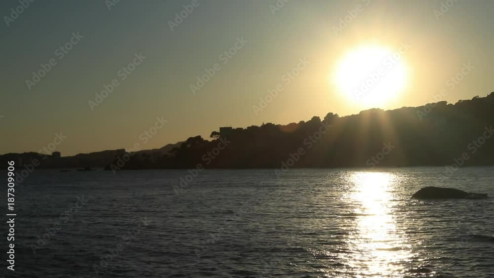 Costa Brava landscape sunset in Spain Costa Brava landscape sunset in Spain