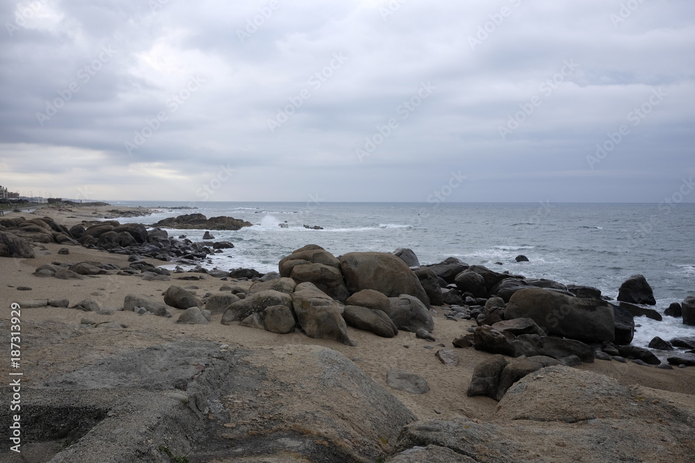 the Yellow Stones beach at porto