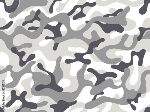 Military camouflage seamless pattern. Vector