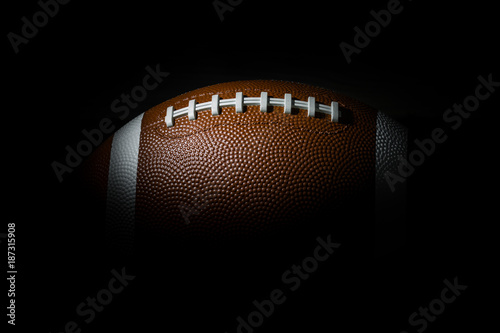 Obraz na płótnie American football on dark background. Super bowl w salonie
