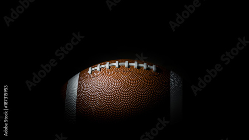 American football on dark background. Super bowl. Wallpaper