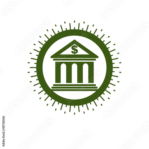 Banking conceptual logo, un...