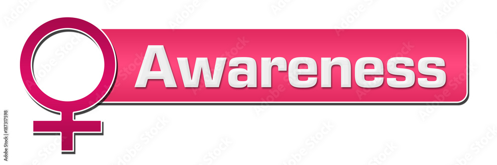 Awareness Pink Female Symbol Horizontal Awareness Pink Female Symbol Horizontal