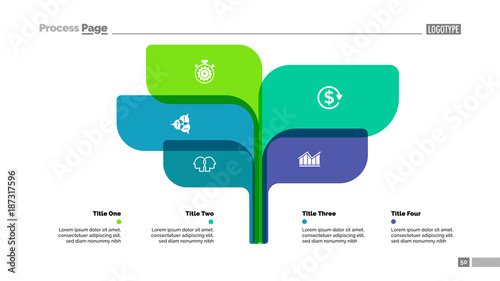 Tree Chart with Five Elements Template