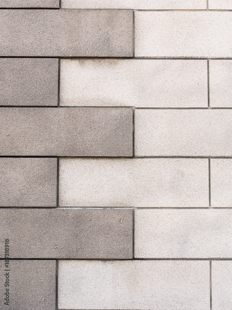 Fototapeta premium Two Tones Grey Bricks