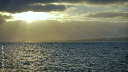 Sunset over Stroma, Scotland. 