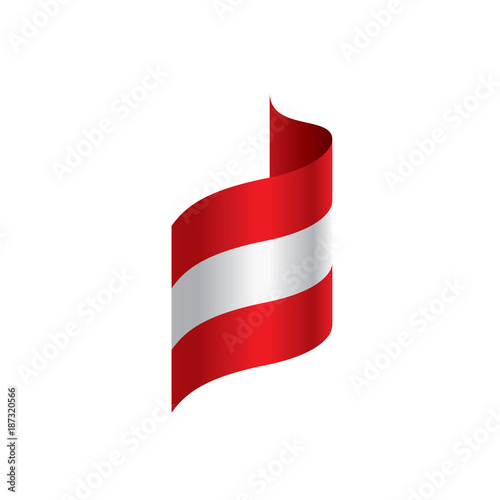 Austria flag, vector illustration