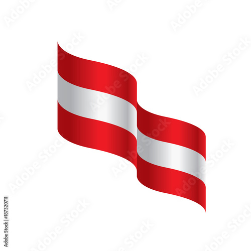 Austria flag, vector illustration