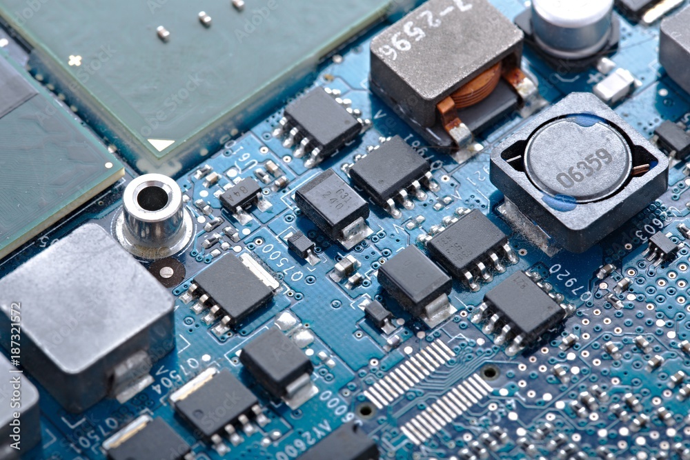 Fototapeta premium Circuit board closeup
