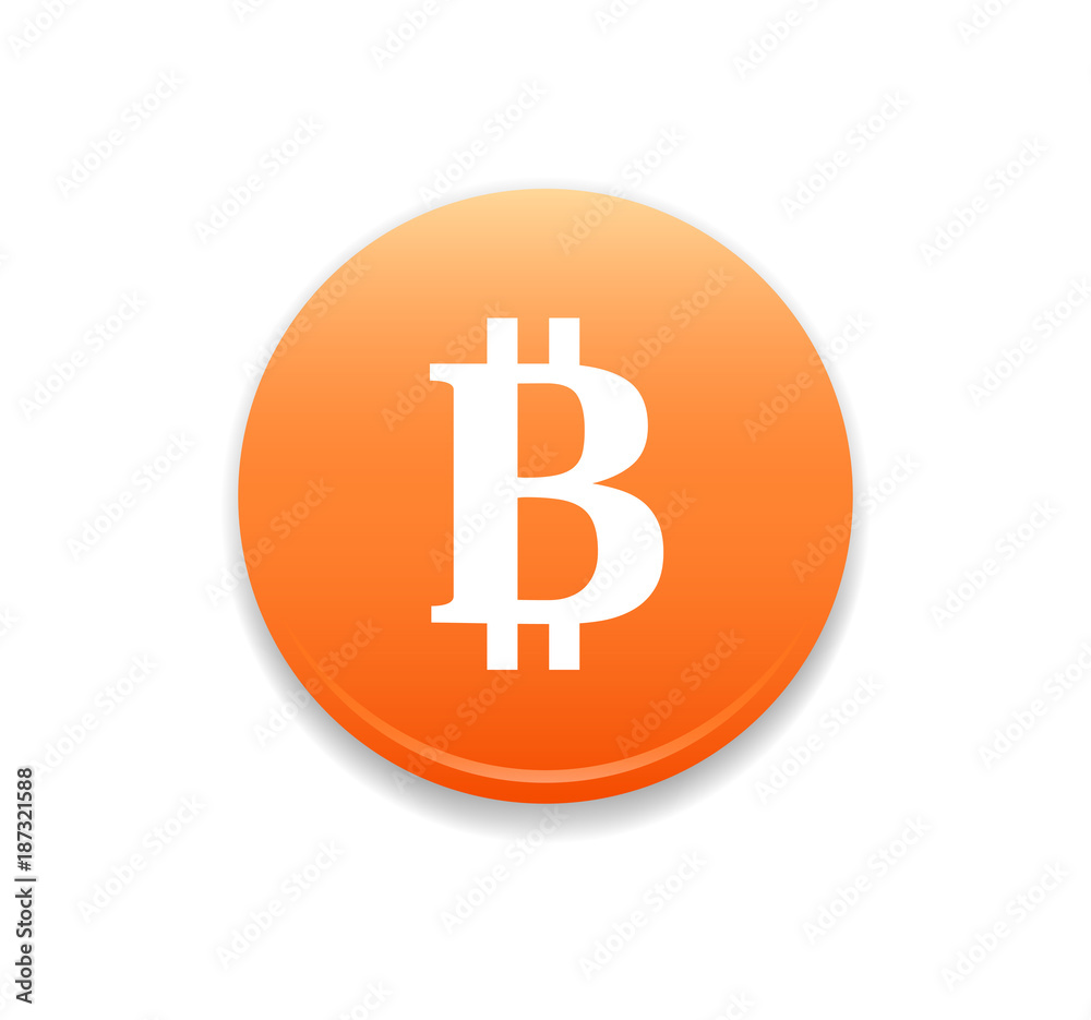 Bitcoin Round Vector Icon Bitcoin Round Vector Icon