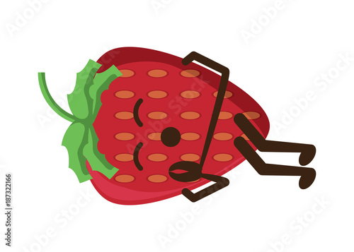 kawaii strawberry icon