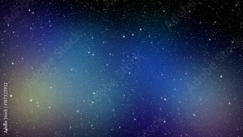 Night sky background with a nebula full of stars in outer space