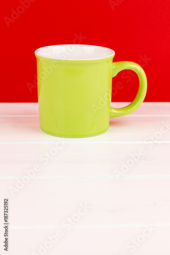 coffee cup with contrast background