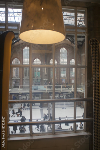 View from the window of the bar on Liverpool Street train station photo