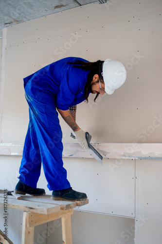 Worker on a consruction site