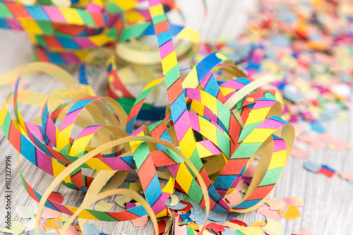 colorful streamers for carnival