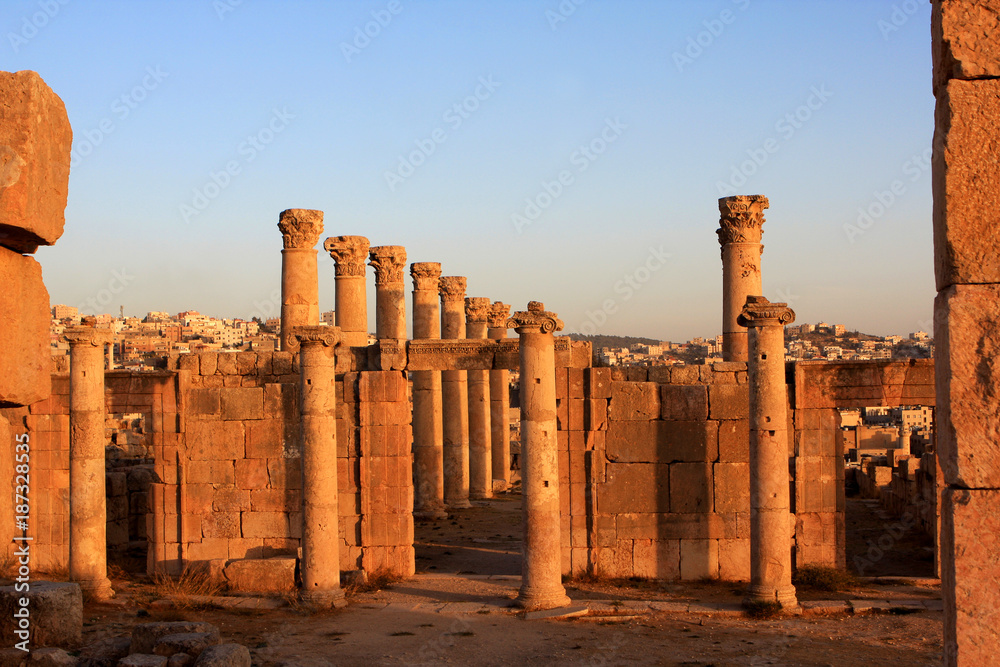 Ruins of the Roman city of Gerasa, Jerash, Jordan
