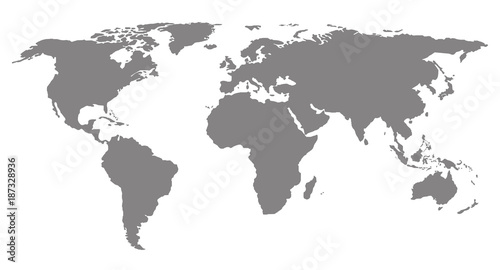 World map. Stock vector