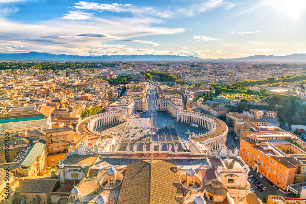 Obraz premium Plac Świętego Piotra w Watykanie, Rzym
