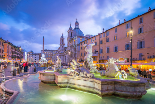 Piazza Navona in Rome, Italy photo