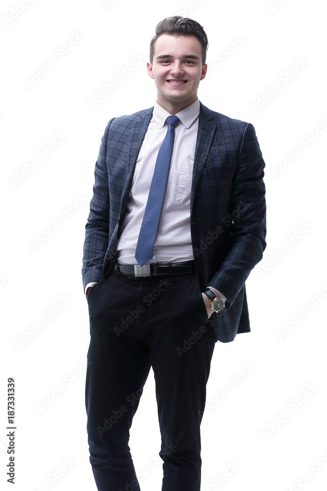 portrait in full growth. successful businessman portrait in full growth. successful businessman