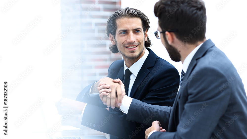 background image .colleagues shaking hands