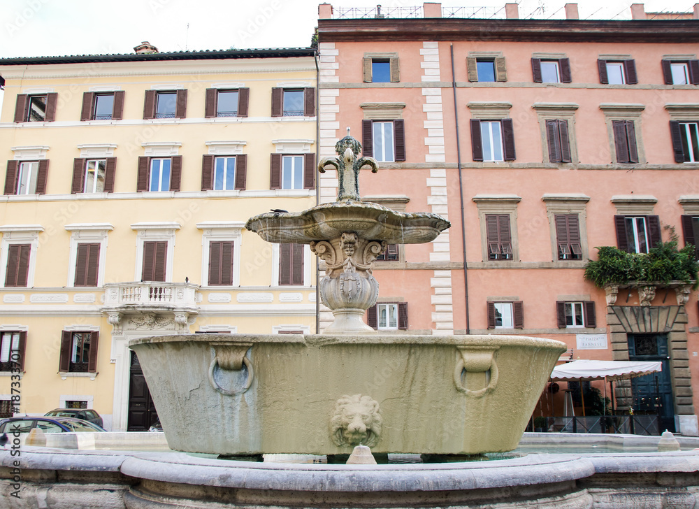 Fountain at piazza farnese