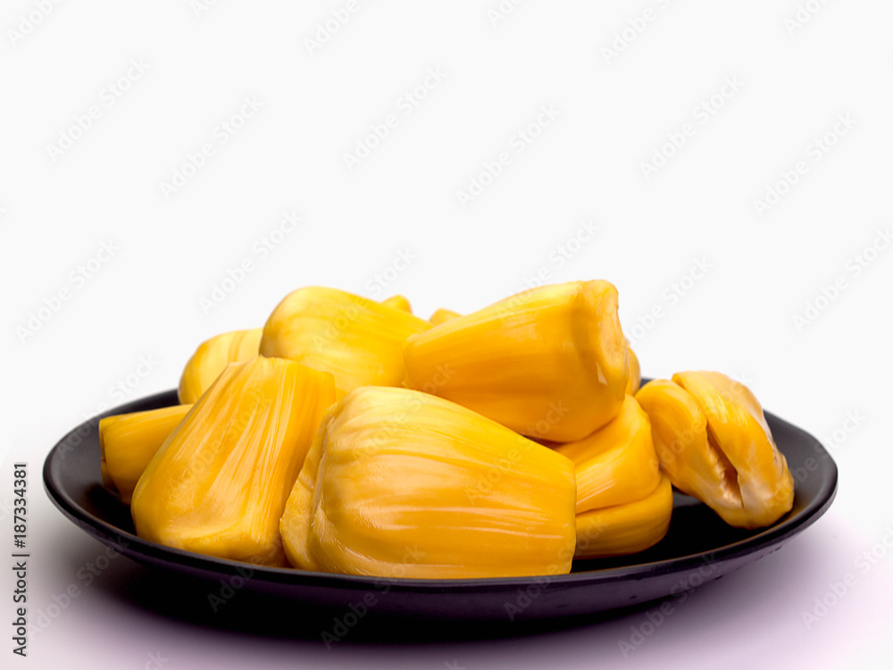 jackfruit isolated on white background. jackfruit isolated on white background.