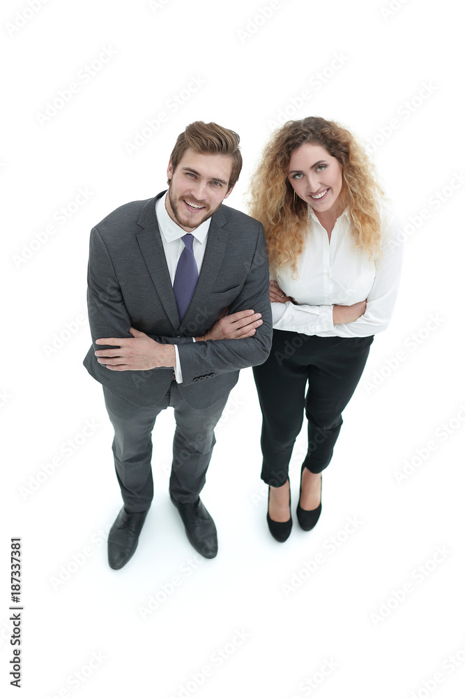 view from the top.two leading members of the company view from the top.two leading members of the company