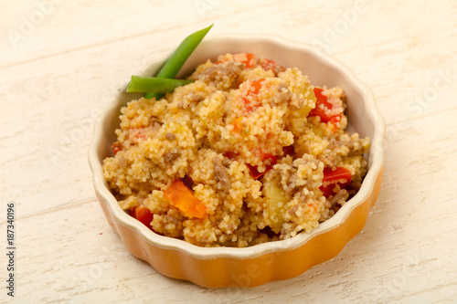 Couscous with meat