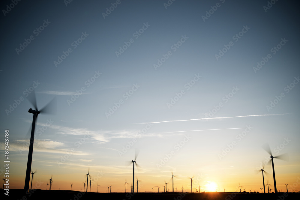 Obraz premium Wind energy concept