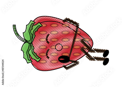 kawaii strawberry icon
