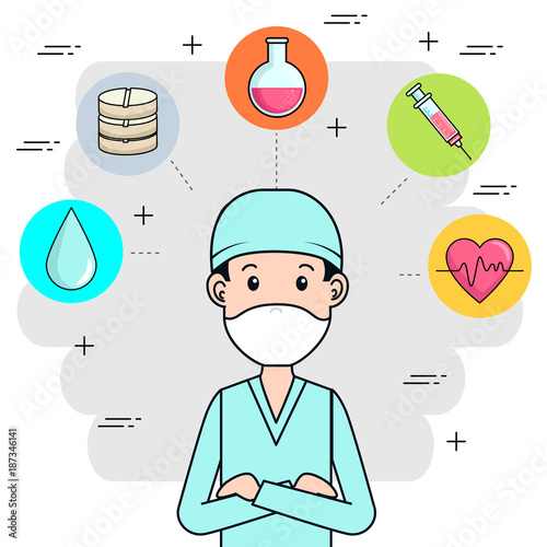 doctor medical center cartoon