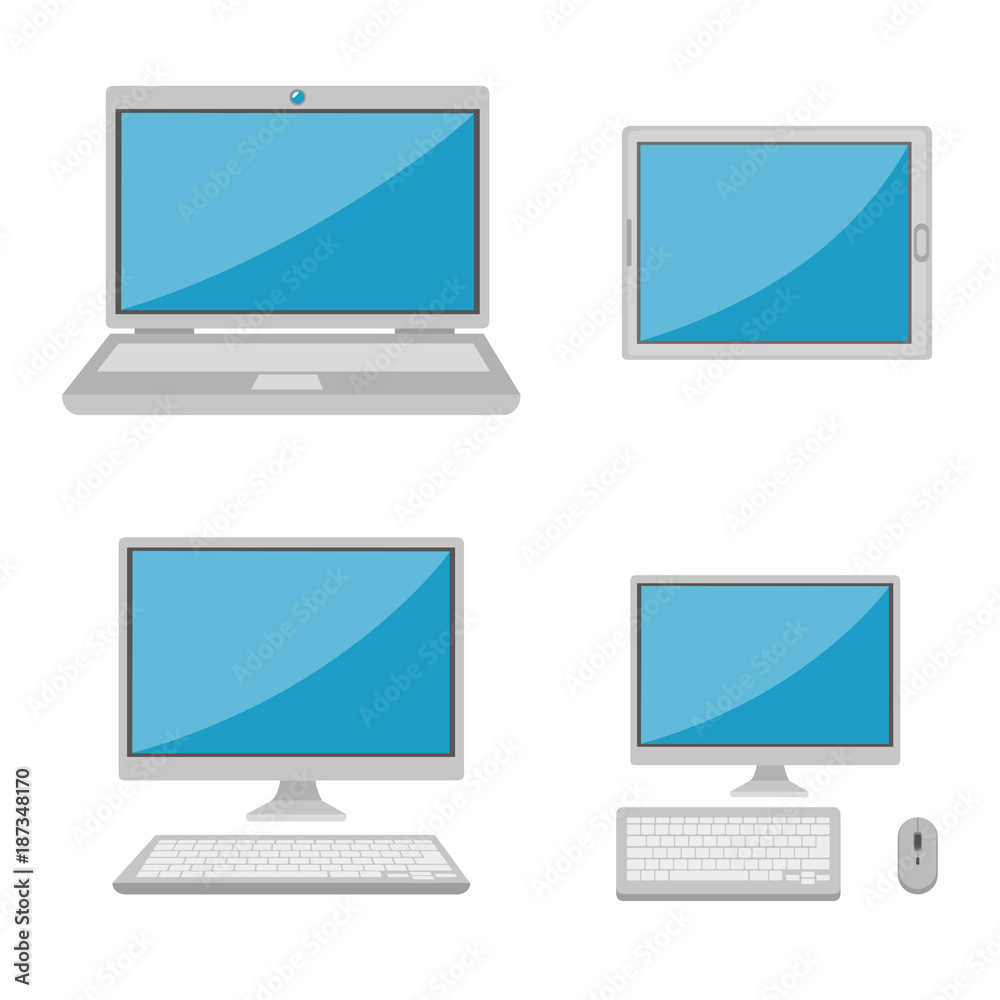 set of computers electronic device set of computers electronic device