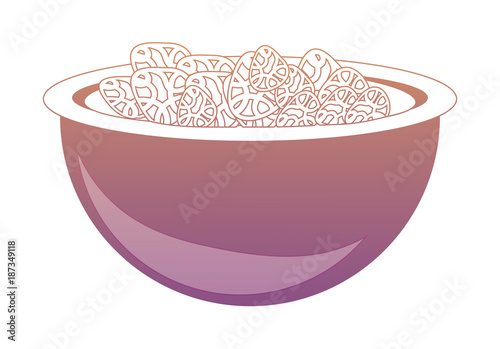 bowl with cereal icon 
